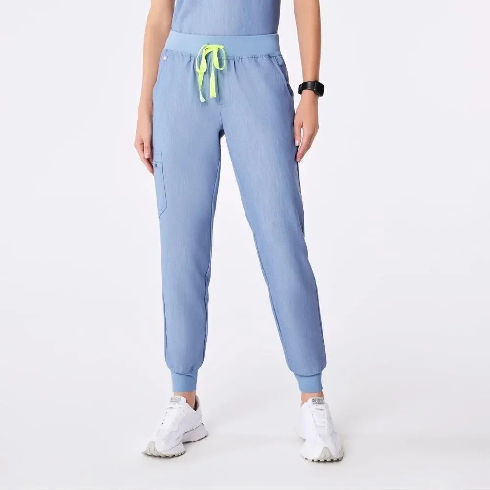 NWT Figs Zamora Jogger Scrub Pants Heather Indigo